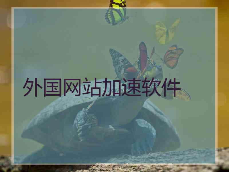 外国网站加速软件