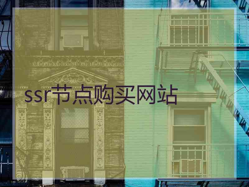 ssr节点购买网站