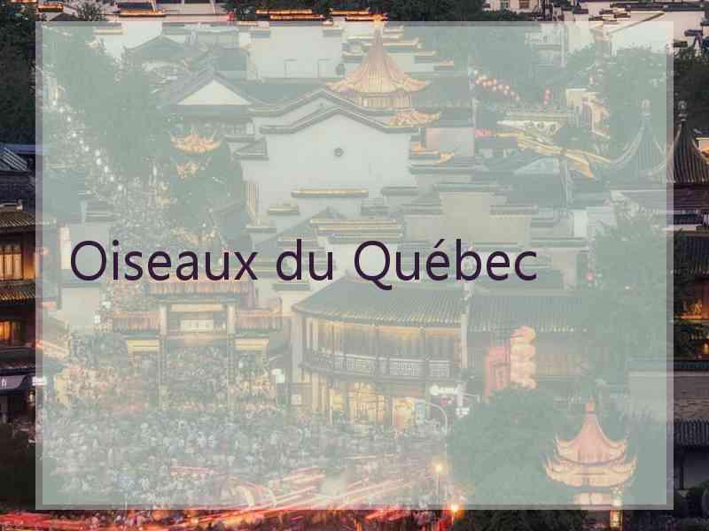 Oiseaux du Québec