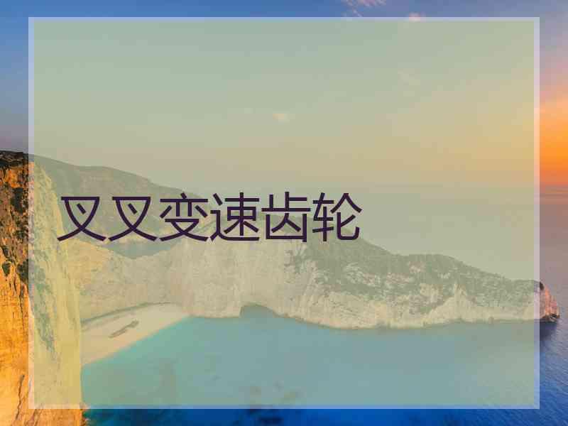 叉叉变速齿轮