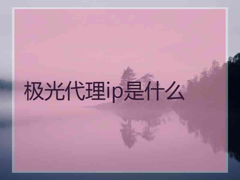 极光代理ip是什么