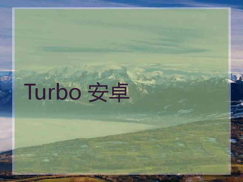 Turbo 安卓