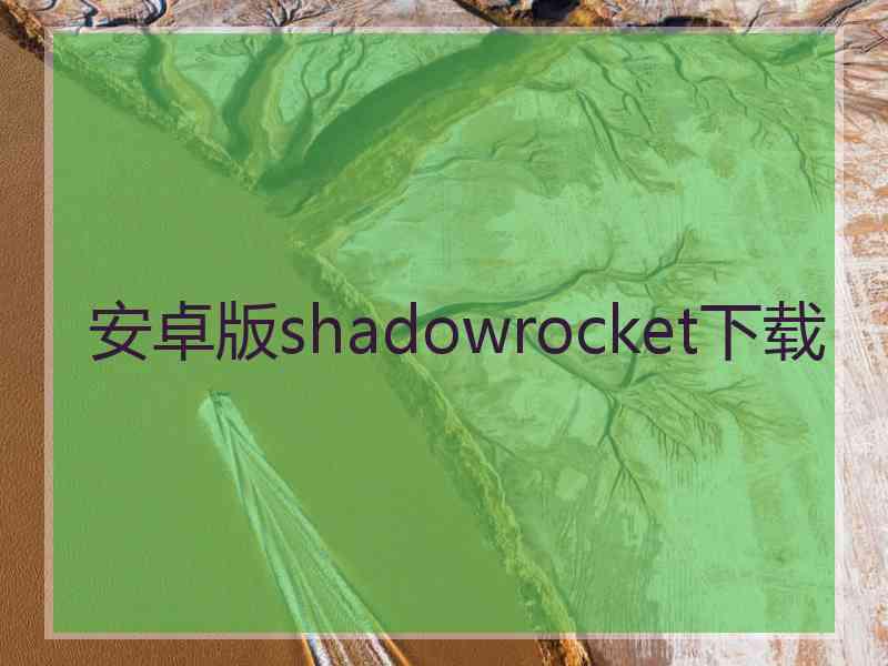 安卓版shadowrocket下载