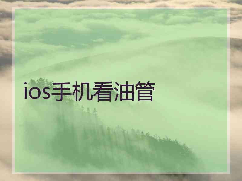 ios手机看油管