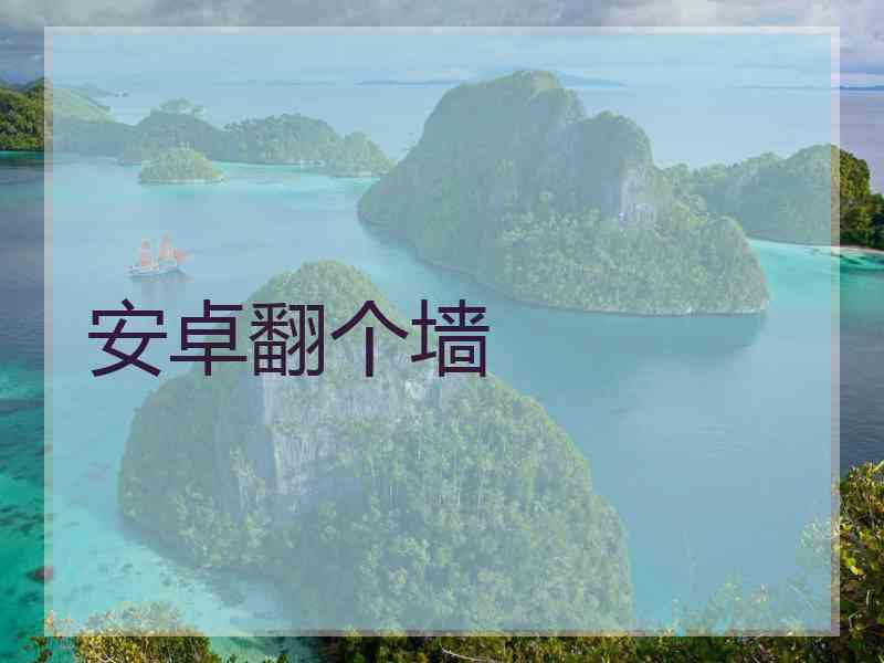 安卓翻个墙