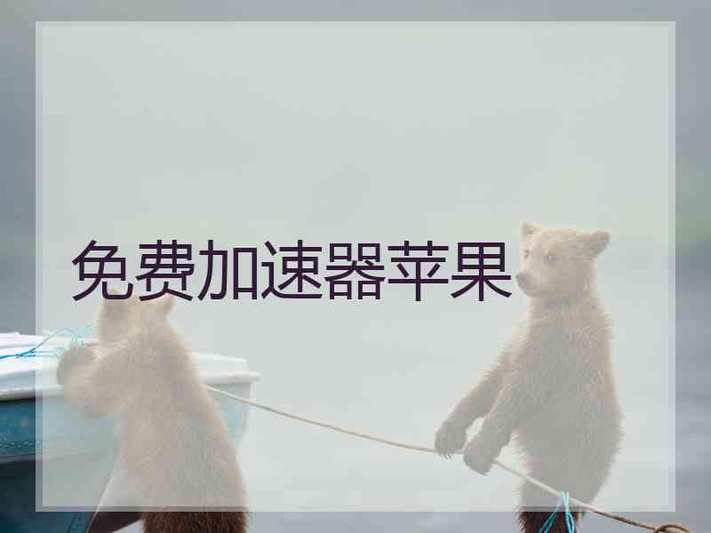 免费加速器苹果