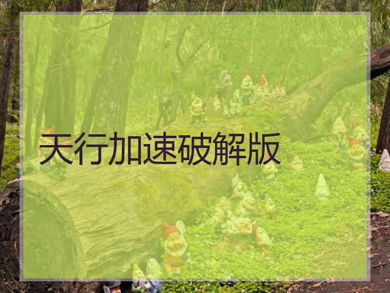 天行加速破解版