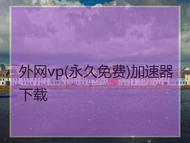 外网vp(永久免费)加速器下载