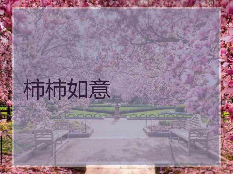 柿柿如意
