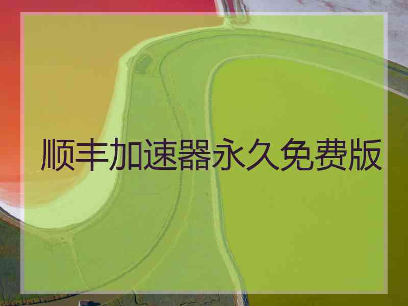 顺丰加速器永久免费版