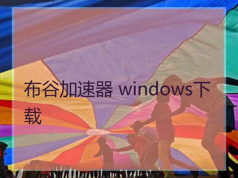 布谷加速器 windows下载