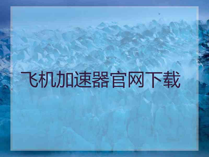 飞机加速器官网下载
