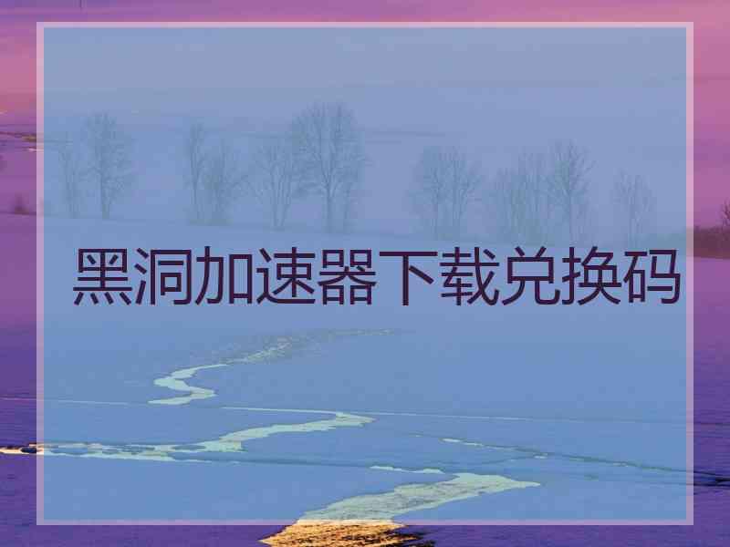 黑洞加速器下载兑换码