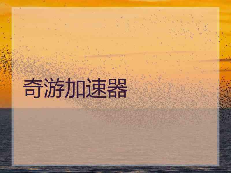 奇游加速器
