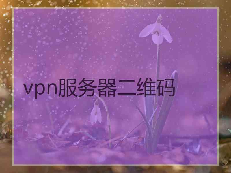 vpn服务器二维码