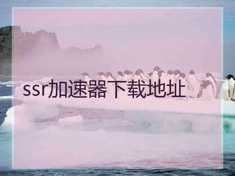 ssr加速器下载地址