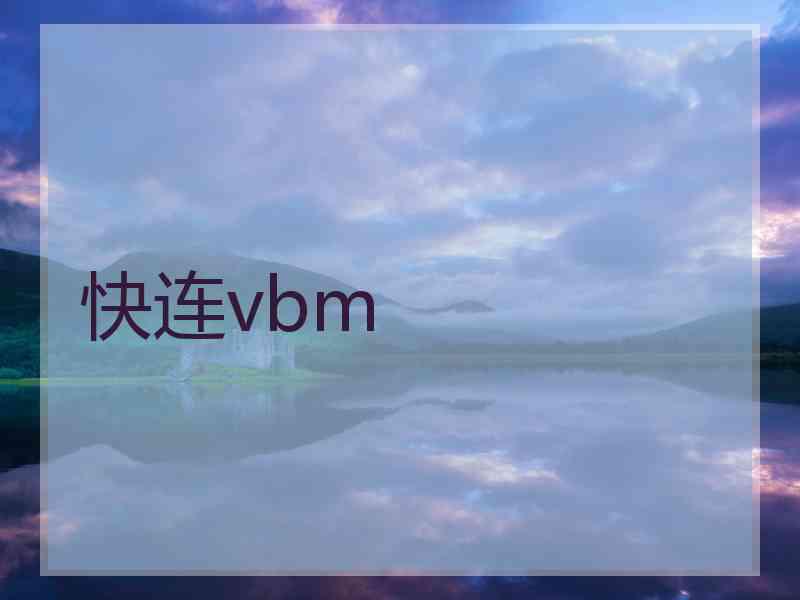 快连vbm