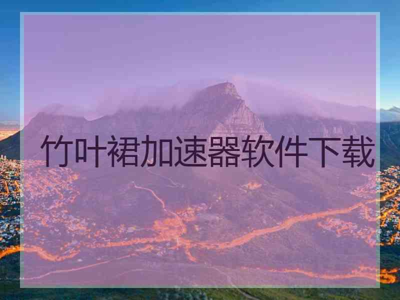 竹叶裙加速器软件下载