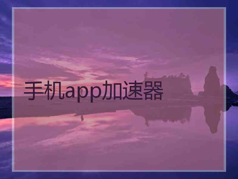 手机app加速器