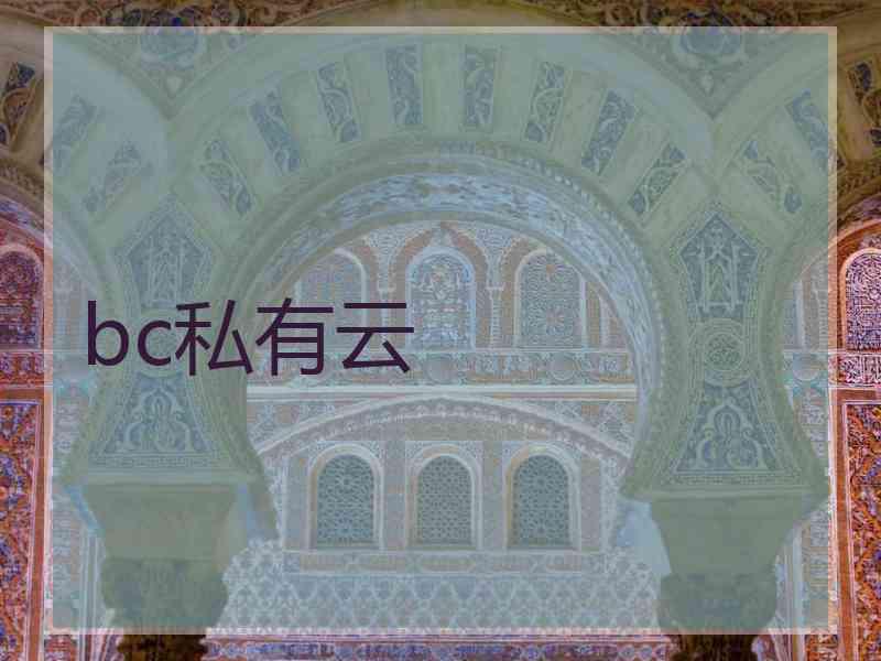 bc私有云