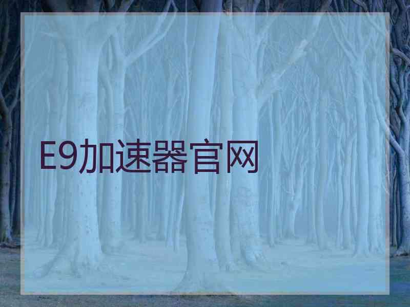 E9加速器官网