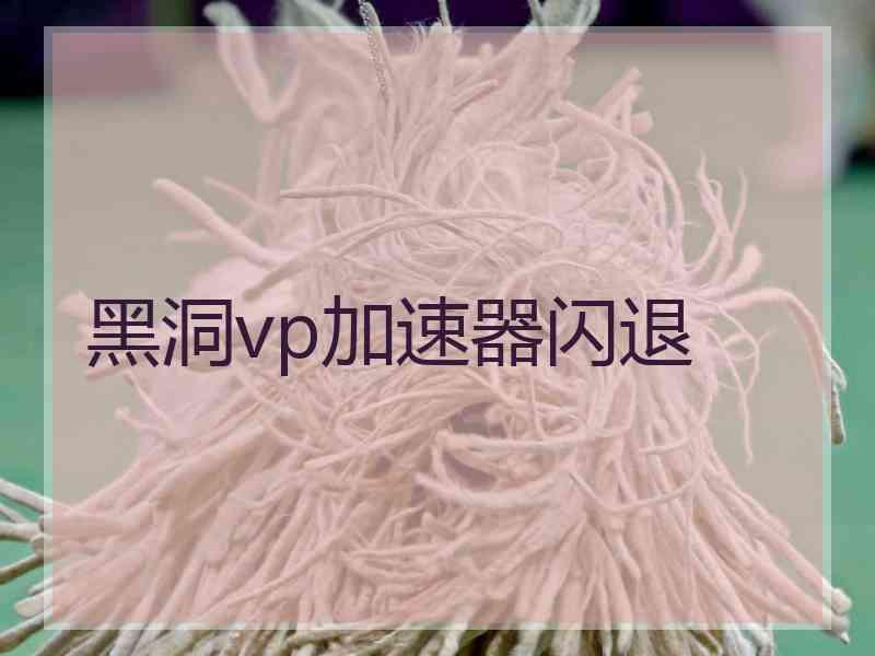 黑洞vp加速器闪退