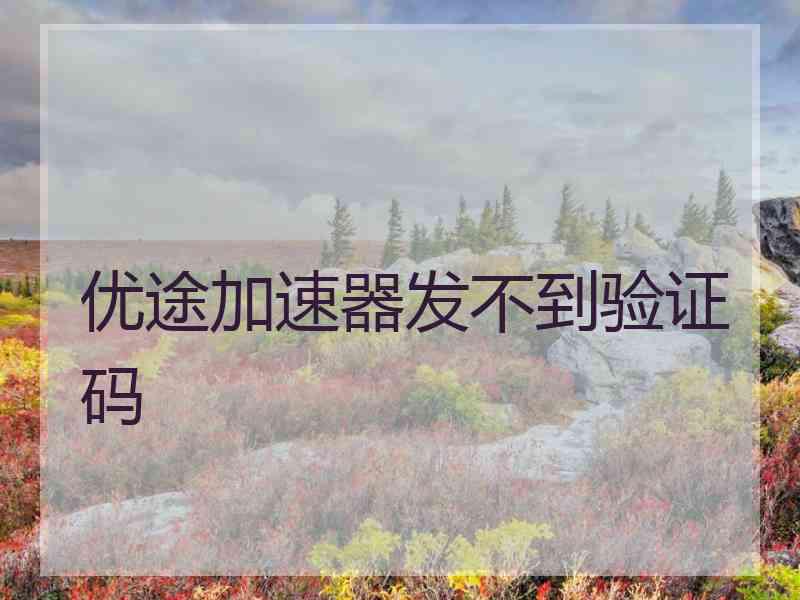 优途加速器发不到验证码