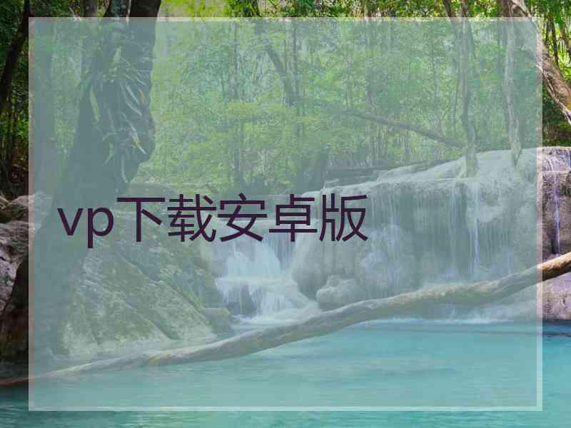 vp下载安卓版