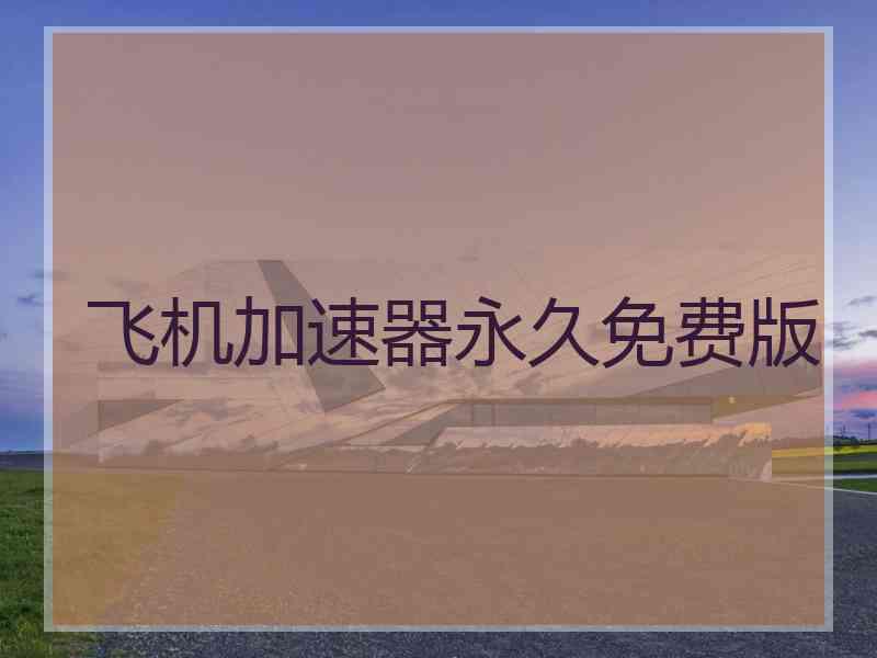 飞机加速器永久免费版