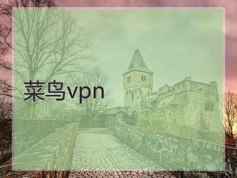 菜鸟vpn