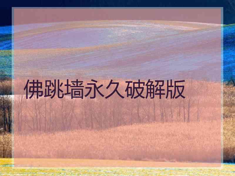 佛跳墙永久破解版
