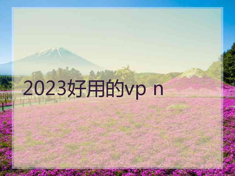 2023好用的vp n