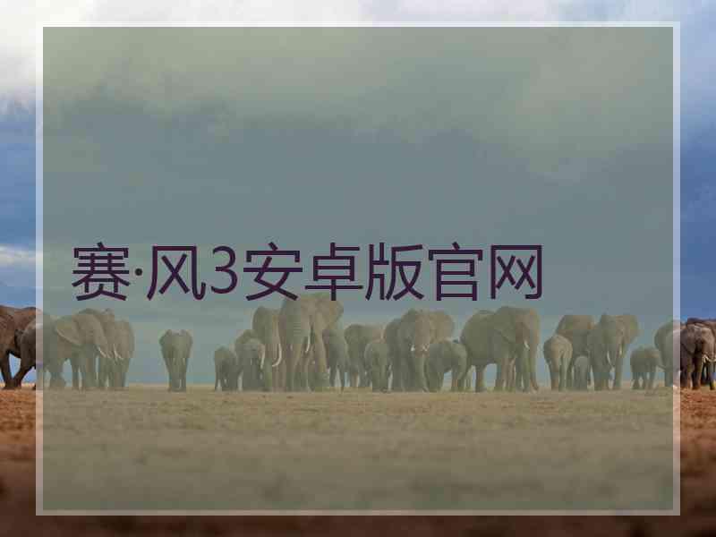 赛·风3安卓版官网