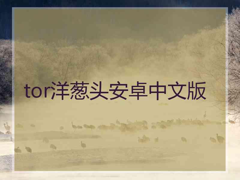 tor洋葱头安卓中文版