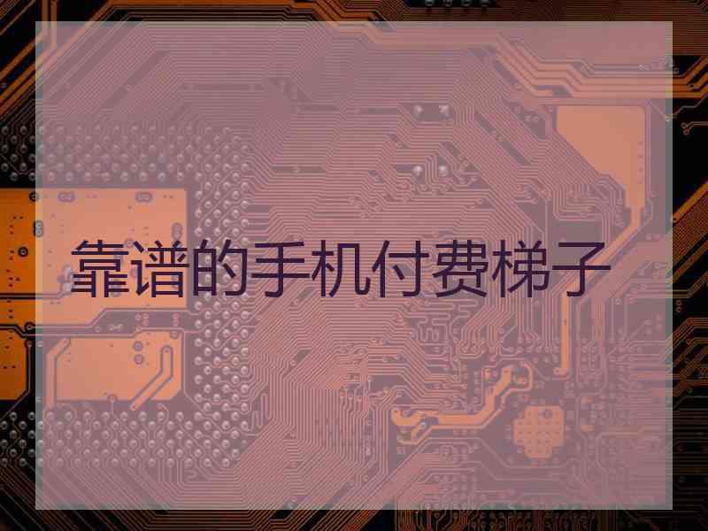靠谱的手机付费梯子